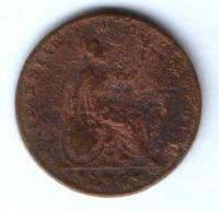 1 фартинг 1840-е гг. Виктория