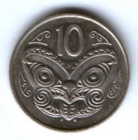 10 центов 1988 г. Новая Зеландия