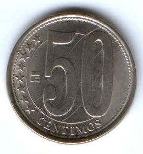 50 сентимо 2007 г. Венесуэла