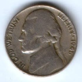 5 центов 1946 г. США