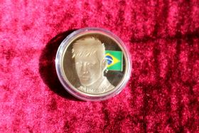 Монета футбольная коллекционная Неймар (Neymar JR)