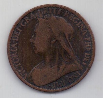 пенни 1900 г. Великобритания