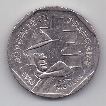 2 франка 1993 г. Франция