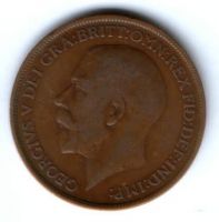 1 пенни 1912 г. Великобритания