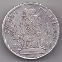20 крейцеров 1766 г. Бавария. Германия