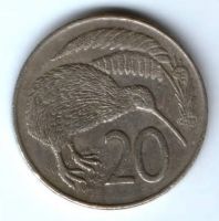 20 центов 1978 г. Новая Зеландия