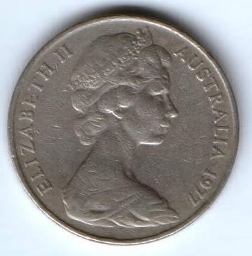 20 центов 1977 г. Австралия