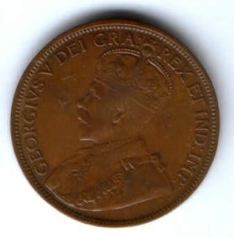 1 цент 1917 г. Ньюфаундленд