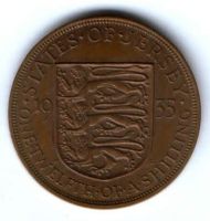 1/12 шиллинга 1935 г. Джерси Великобритания