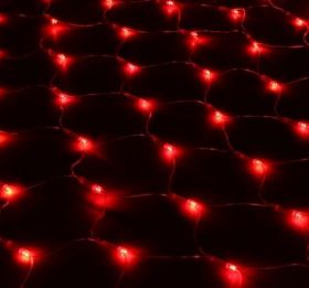 Гирлянда "Сетка" Ш:1 м, В:0,9 м, нить силикон, LED-120 КРАСНЫЙ