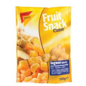 Имбирь кусочками сушеный засахаренный Farmers Snack