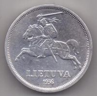 5 лит 1936 г. UNC Литва