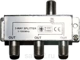 Сплиттер на 3 ТВ для эфирных антенн