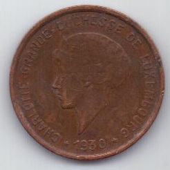 5 сантимов 1930 г. Люксембург