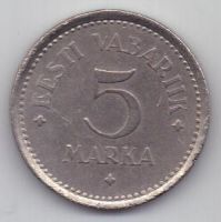 5 марок 1922 г. Эстония