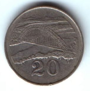 20 центов 1994 г. Зимбабве