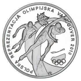 Олимпийские игры в Ванкувере .Коньки.10 злотых Польша 2010