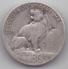 50 сантим 1901 г. Бельгия