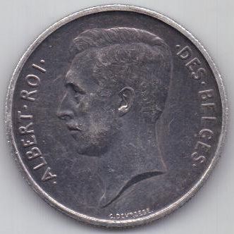 2 франка 1911 г. Бельгия