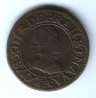 2 денье 1611 г. Франция