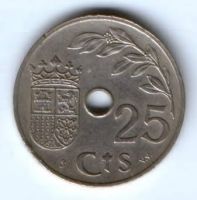 25 сентимо 1937 г. Испания