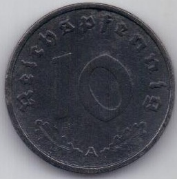 10 пфеннигов 1940 г. A Германия