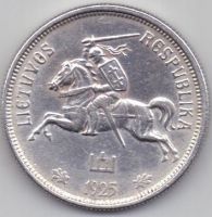 5 лит 1925 г. UNC Литва