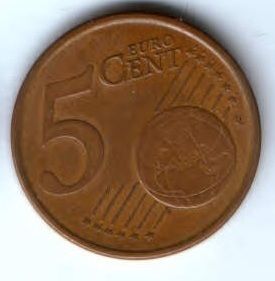 5 евроцентов 2002 г. Ирландия