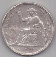1 пиастр 1903 г. Французский Индокитай