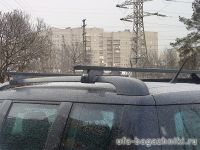 Багажник на крышу - стальные прямоугольные дуги на рейлинги Skoda Yeti, Евродеталь