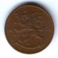 5 пенни 1920 г. Финляндия