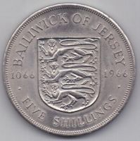 5 шиллингов 1966 г. Джерси (Великобритания)