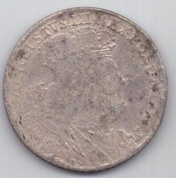 18 грошей (орт) 1754 г. Польша(Саксония)