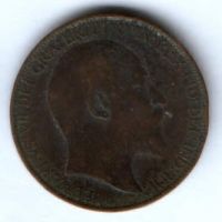 1/2 пенни 1903 г. Великобритания