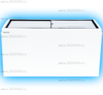 Морозильный ларь (красный/синий) с прямым стеклом