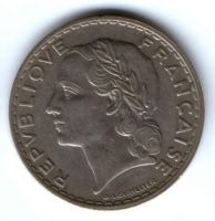 5 франков 1933 г. Франция