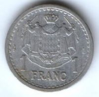 1 франк 1943 г. Монако
