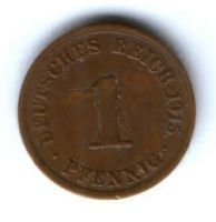 1 пфенниг 1915 г. А Германия