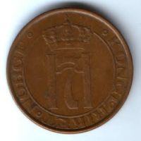 5 эре 1936 г. редкий год Норвегия