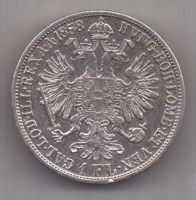1 флорин 1858 г. Австрия
