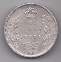 1 рупия 1905 г. Индия (Великобритания)