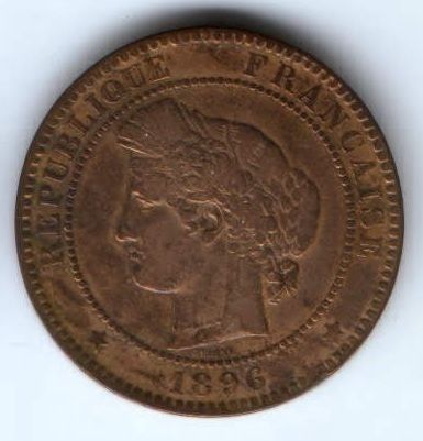 10 сантимов 1896 г. Франция