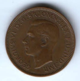1 фартинг 1937 г. Великобритания