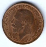 1/2 пенни 1916 г. Великобритания