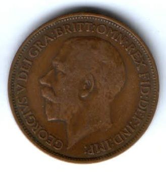 1/2 пенни 1912 г. Великобритания
