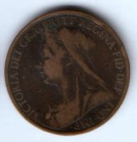 1 пенни 1898 г. Великобритания