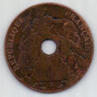1 цент 1914 г. Индокитай (Франция)