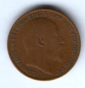 1 фартинг 1906 г. Великобритания