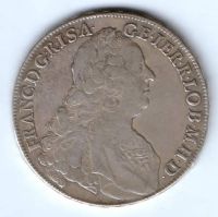 1 талер 1752 г. Австрия Священная Римская Империя