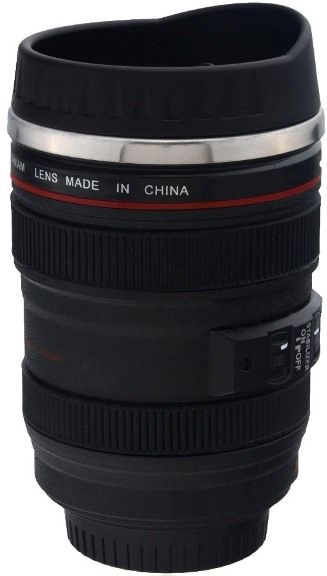 Металлическая кружка объектив Canon 400 мл